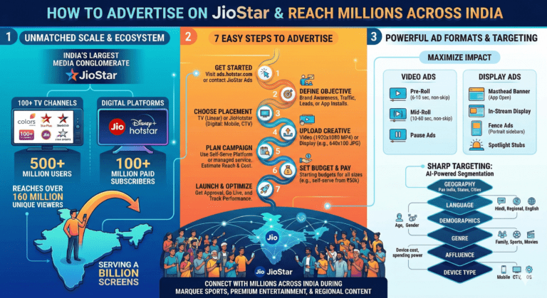 How to Advertise on JioStar and Reach Millions of Viewers Across India